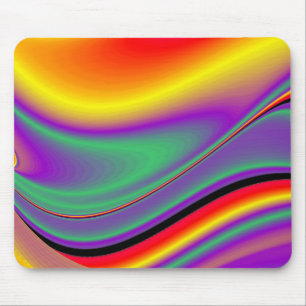 Alfombrilla De Ratón La magia de los colores abstracta el arte pluviomé