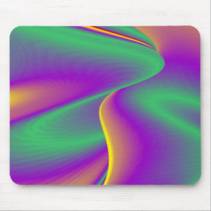 Alfombrilla De Ratón La Magia de los Colores Abstracto 3D Rainbowart