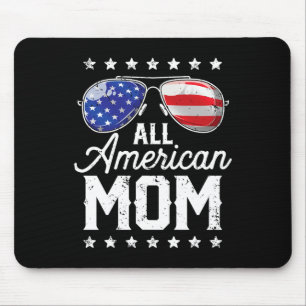 Alfombrilla De Ratón La mamá norteamericana 4 de julio, día de las madr