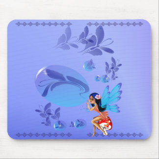 Alfombrilla De Ratón La mariposa burbujea Mousepad