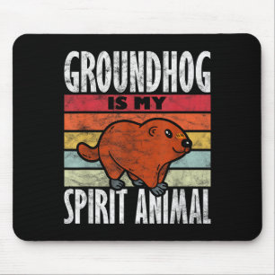 Alfombrilla De Ratón La marmota es mi animal espiritual _3 