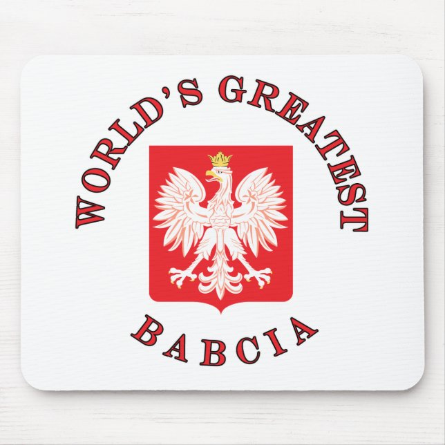 Alfombrilla De Ratón La mayor Babcia del mundo (Frente)