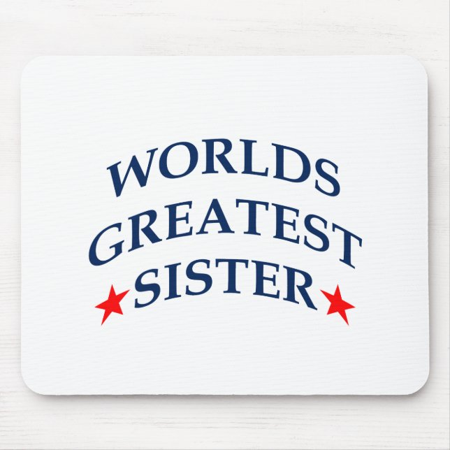 Alfombrilla De Ratón La mejor hermana del mundo (Frente)