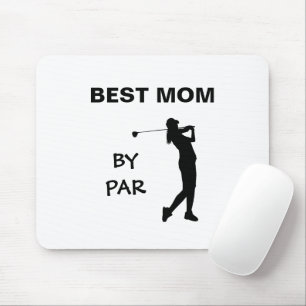 Alfombrilla De Ratón La mejor mamá del día de la madre del golfer Pun