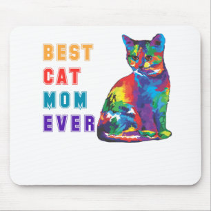 Alfombrilla De Ratón La mejor mamá del gato nunca Mensajes de texto Lin