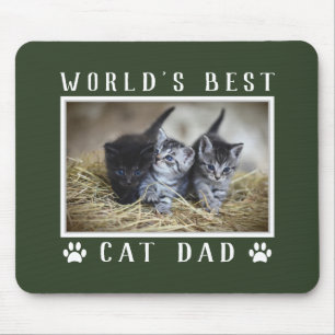 Alfombrilla De Ratón La mejor pintura de fotos de papá gato del mundo i