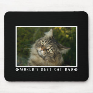 Alfombrilla De Ratón La mejor pintura de papá gato del mundo imprime fo