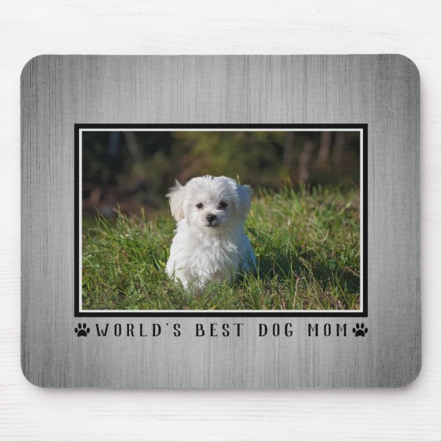 Alfombrilla De Ratón La mejor pintura de perro del mundo de mamá imprim (Frente)