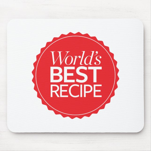 Alfombrilla De Ratón La mejor receta del mundo (Frente)