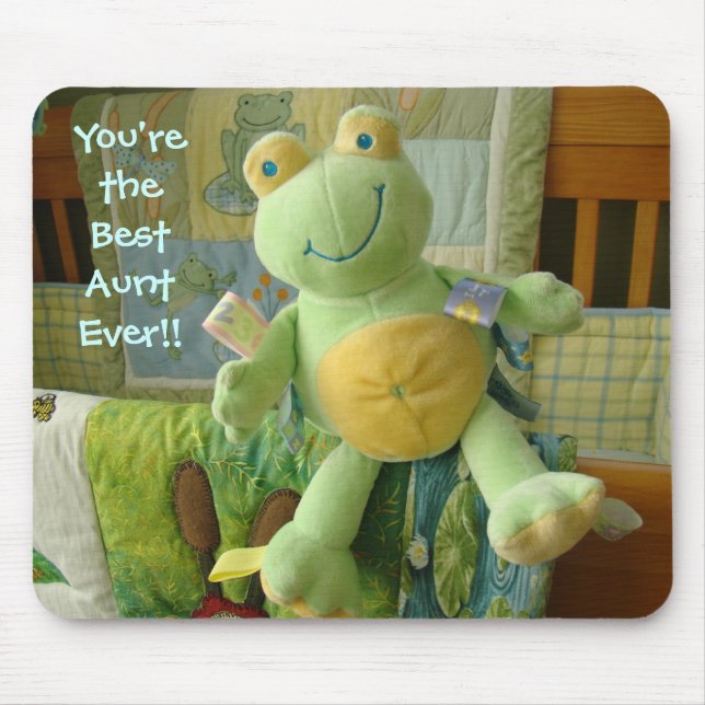 Alfombrilla De Ratón ¡La mejor tía Ever! animales de la materia de la (Frente)
