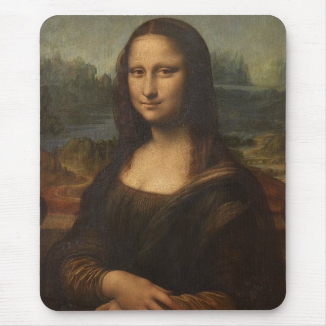 Alfombrilla De Ratón La Mona Lisa de Leonardo da Vinci (Frente)