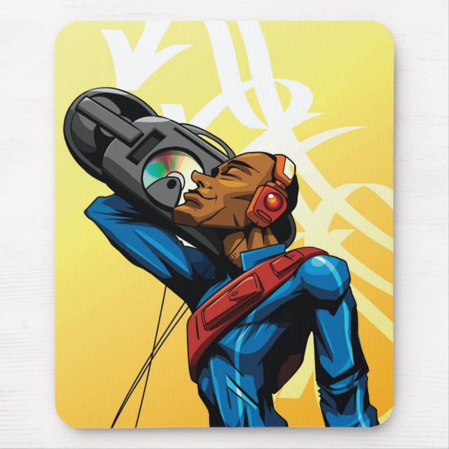 Alfombrilla De Ratón La música fluye para siempre mousepad (Frente)