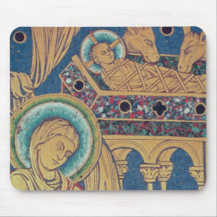 Alfombrilla De Ratón La natividad, el panel el Verduner