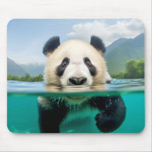 Alfombrilla De Ratón La naturaleza de la diversión animal de Panda juga