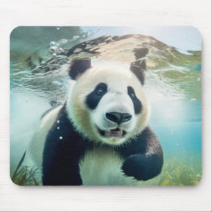 Alfombrilla De Ratón La naturaleza de la diversión animal de Panda juga