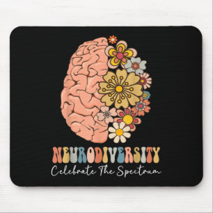 Alfombrilla De Ratón La neurodiversidad celebra el autismo cerebral del
