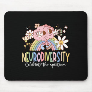 Alfombrilla De Ratón La neurodiversidad celebra el autismo cerebral del