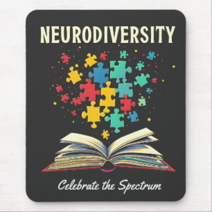 Alfombrilla De Ratón La neurodiversidad celebra el autismo del libro de