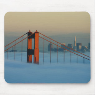 Alfombrilla De Ratón La niebla atraviesa la bahía de San Francisco