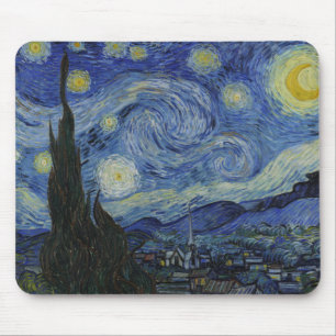 Alfombrilla De Ratón La noche estrellada de Vincent van Gogh