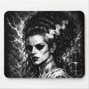 Alfombrilla De Ratón La Novia de Frankenstein — Resucitada por BurnsEnE