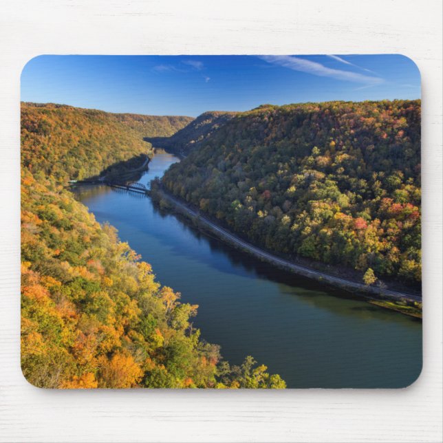 Alfombrilla De Ratón La Nueva Garganta Del Río En El Parque Estatal Haw (Frente)
