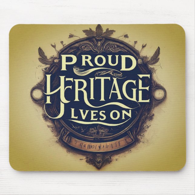 Alfombrilla De Ratón La Orgullosa Herencia Vive (Frente)