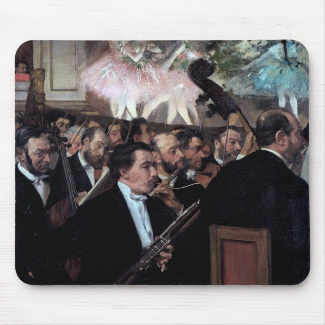 Alfombrilla De Ratón La orquesta de la ópera, Edgar Degas (Frente)