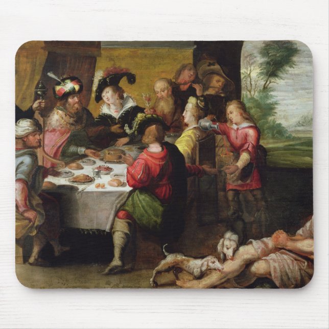 Alfombrilla De Ratón La parábola del hombre rico y del Lazarus (Frente)