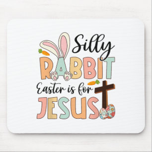 Alfombrilla De Ratón La Pascua De Rabbit Silenciosa Es Para Jesús Chris