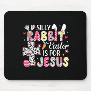 Alfombrilla De Ratón La Pascua De Rabbit Silenciosa Es Para Jesús Chris