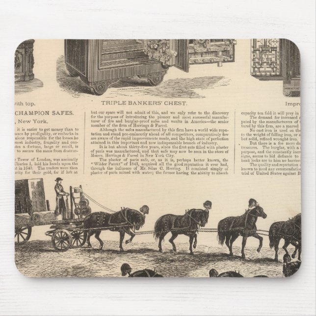 Alfombrilla De Ratón La patentadora de Herring, Safes (Frente)