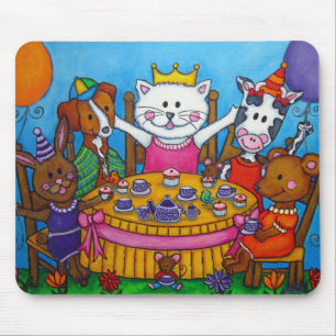Alfombrilla De Ratón La pequeña fiesta del té Mousepad