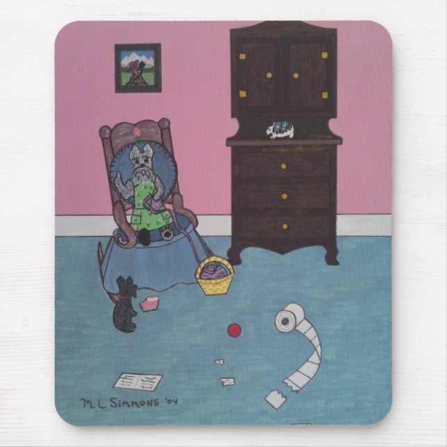 ALFOMBRILLA DE RATÓN LA PEQUEÑA RASCAL DE LA ABUELA (Frente)