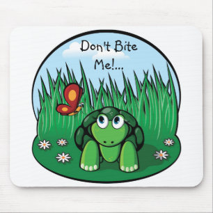 Alfombrilla De Ratón ¡La pequeña tortuga, no me muerde! … mousepad