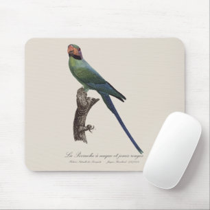 Alfombrilla De Ratón La Perruche a nuque et joues rouges