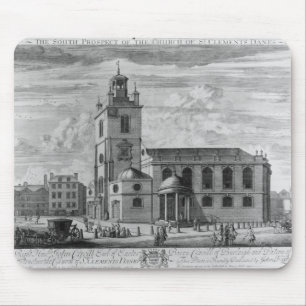 Alfombrilla De Ratón La perspectiva del sur de la iglesia del St.