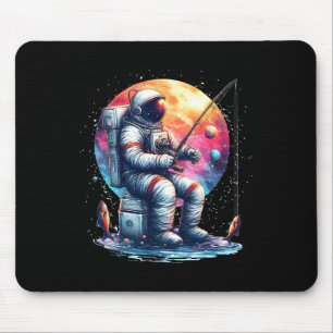 Alfombrilla De Ratón La Pesca De Astronautas En Niños Del Espacio Chica