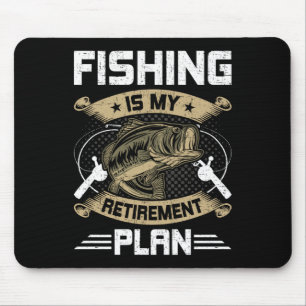 Alfombrilla De Ratón La Pesca Es Mi Plan De Jubilación Pesca Con Mosca