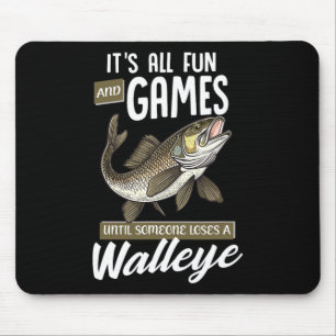 Alfombrilla De Ratón La pesca es toda diversión y juegos hasta que algu