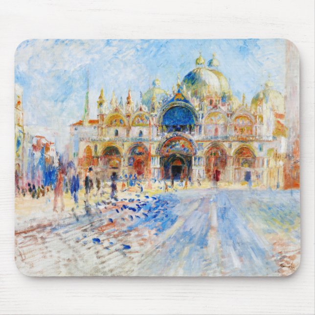 Alfombrilla De Ratón La Piazza San Marco, Renoir (Frente)