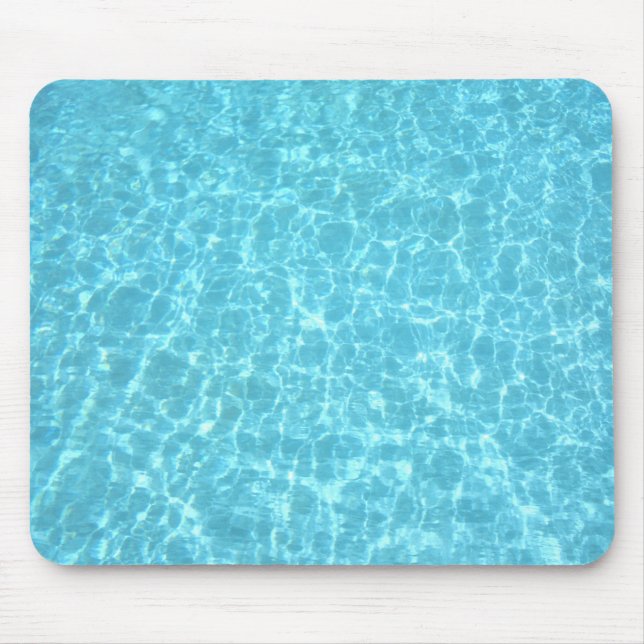 Alfombrilla De Ratón La piscina de agua azul natural Aqua Elegant Templ (Frente)