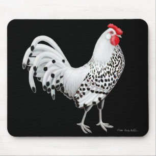 Alfombrilla De Ratón La plata Spangled el pollo Mousepad de Hamburgo