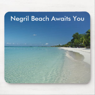 Alfombrilla De Ratón La playa de Negril le aguarda