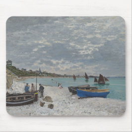Alfombrilla De Ratón La playa de Sainte-Adresse, por Claude Monet