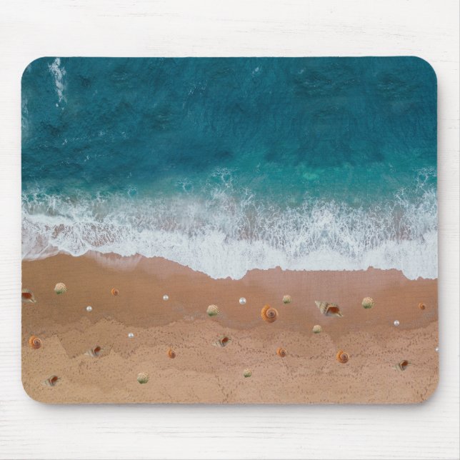 ALFOMBRILLA DE RATÓN LA PLAYA DE SEASCAPE REVELA VACACIONES DE VERANO (Frente)