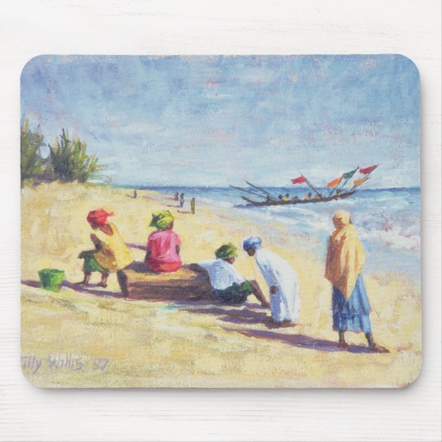 Alfombrilla De Ratón La playa en Abene Senegal 1997 (Frente)