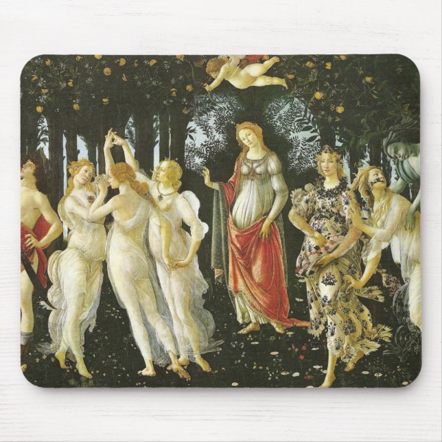 Alfombrilla De Ratón La Primavera de Sandro Botticelli (Frente)