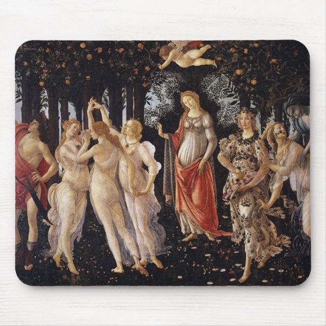 Alfombrilla De Ratón La Primavera de Sandro Botticelli (Frente)
