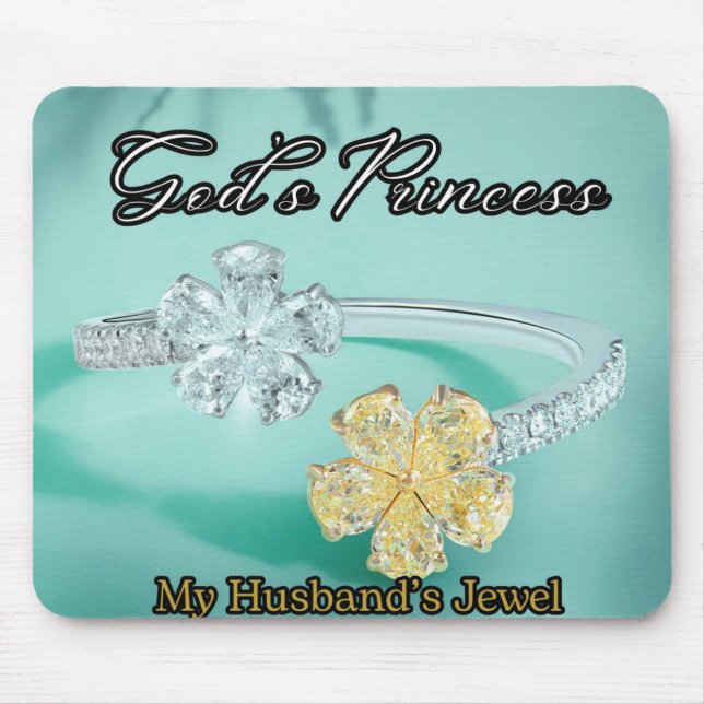 Alfombrilla De Ratón La princesa de Dios que brilla la almohadilla del  (Frente)